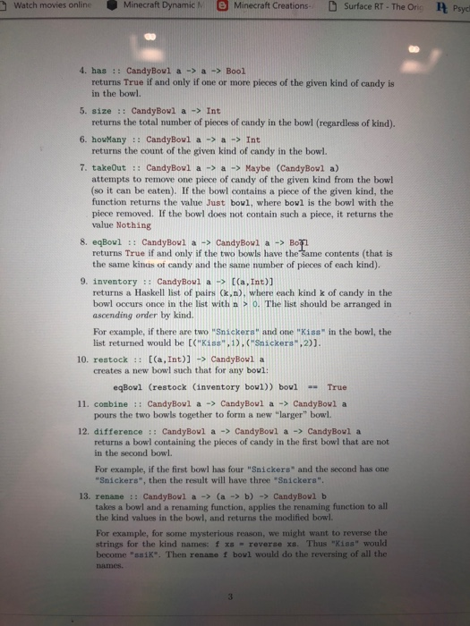 and Initial Design Carrie, the Department's Administrative Assistant, has a candy bowl