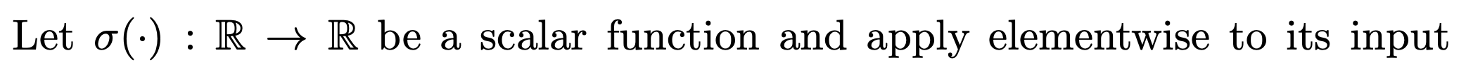 Let o() : R + R be a scalar function and