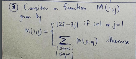  function Misj) ch Consiter given by $123-3;] if iela j= !