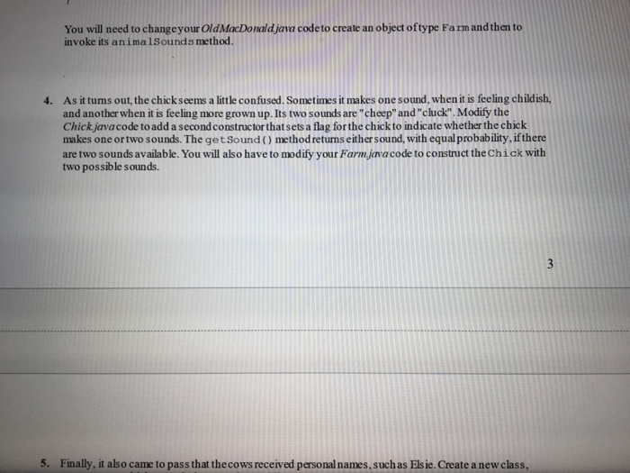 and severaltypes ofanimals. Every animalshared certain characteristics. They each had a type