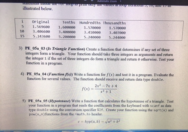 question 3 in C progrraming please... - Automatic Zoom Semester Troop