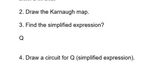 expression for Q can be obtained. 1. Write down Q as the