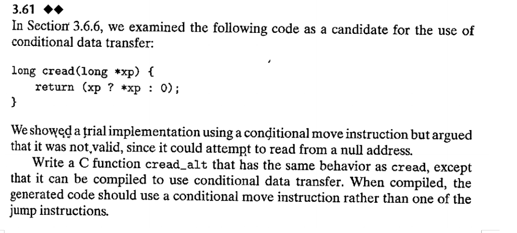 In Section 3.6.6, we examined the following code as a candidate