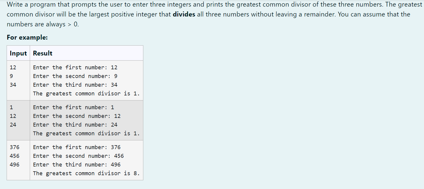 please use python thanks Write a program that prompts the user to
