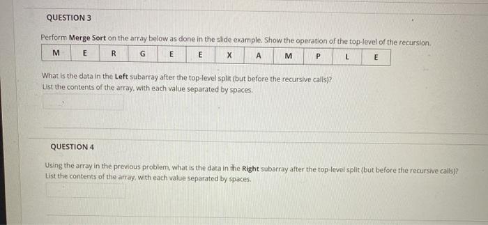 the results after the fifth pass to the outer loop? Five elements