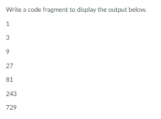 NOTE: Code must be in Arduino C. Please use a for or
