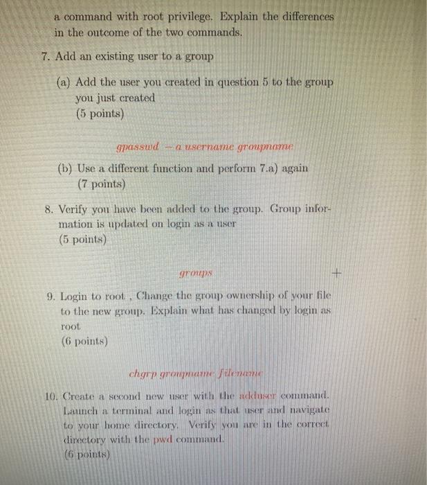 gedit in the terminal and text editor will open. (2 points) (b)