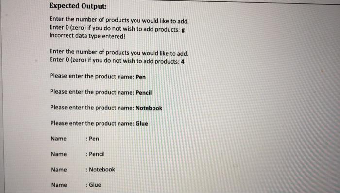 to demonstrate your knowledge of the following: Using loops Using if statements