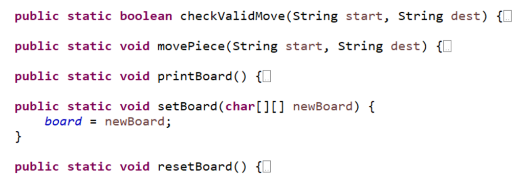 to create a game of a checkers. I am working on three