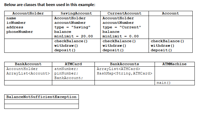 Design and develop a Java program for an ATM machine. Your program