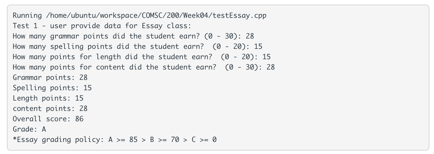 derived from the GradedActivity class (version 1) presented on p. 871 of