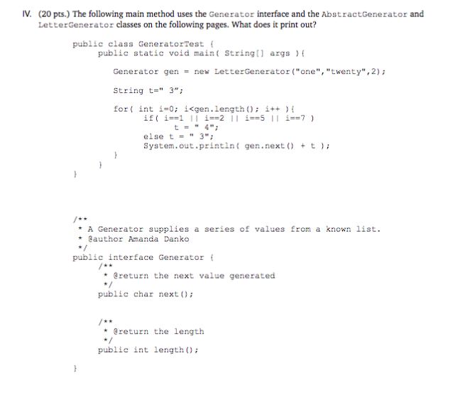 What does the following code fragment print? char [] letters _ {