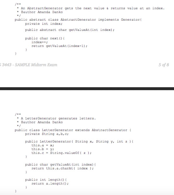 'A, , int) numbers-3, 4, String printMe = ""; 'B, , 2',