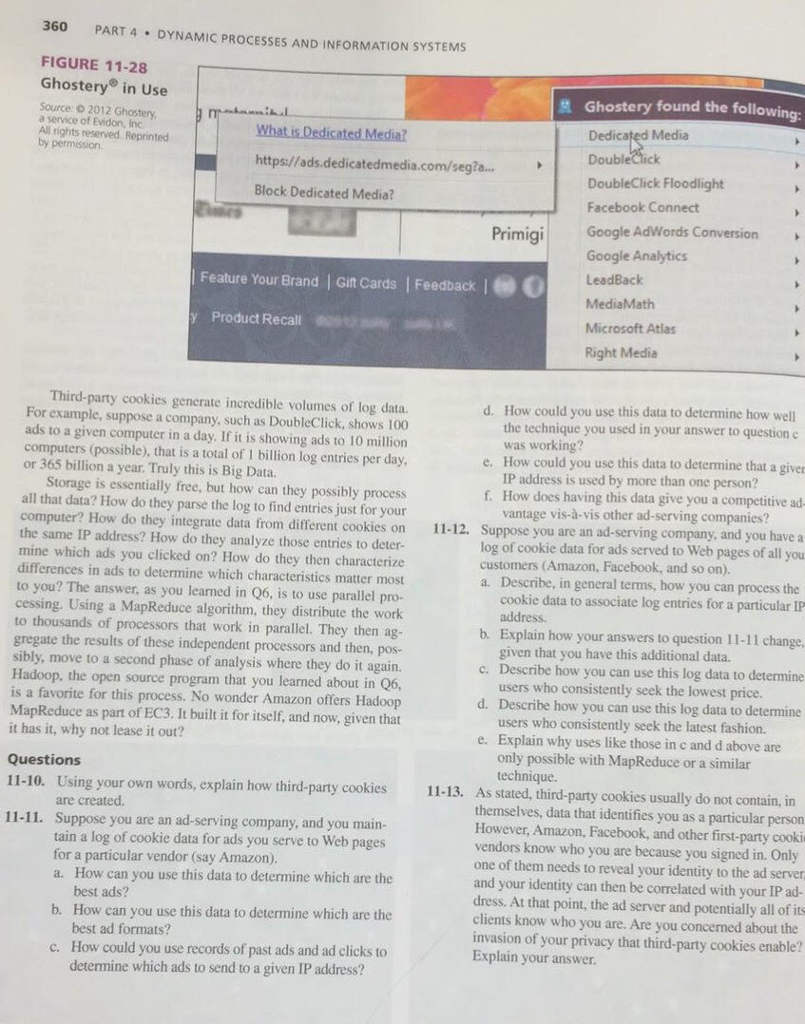 Question 11-10 and 11-13 360 PART 4 DYNAMIC PROCESSES AND INFORMATION