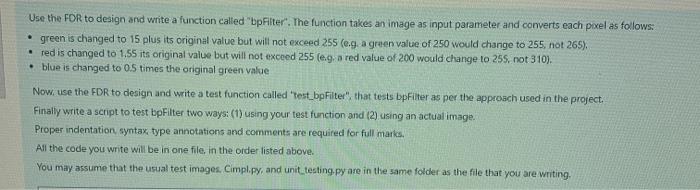  . Use the FOR to design and write a function called