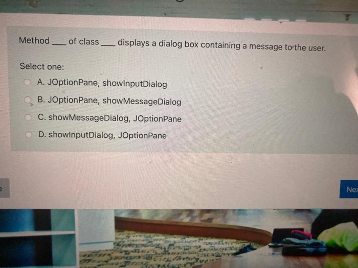 one: A. setBackground( COLOR.red); B. setBackground( Color.Red); C. setBackground( Color.RED); D. setBackground(