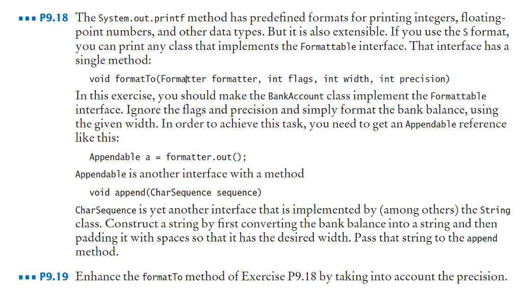 java please give the code for class and tester!! Do not copy
