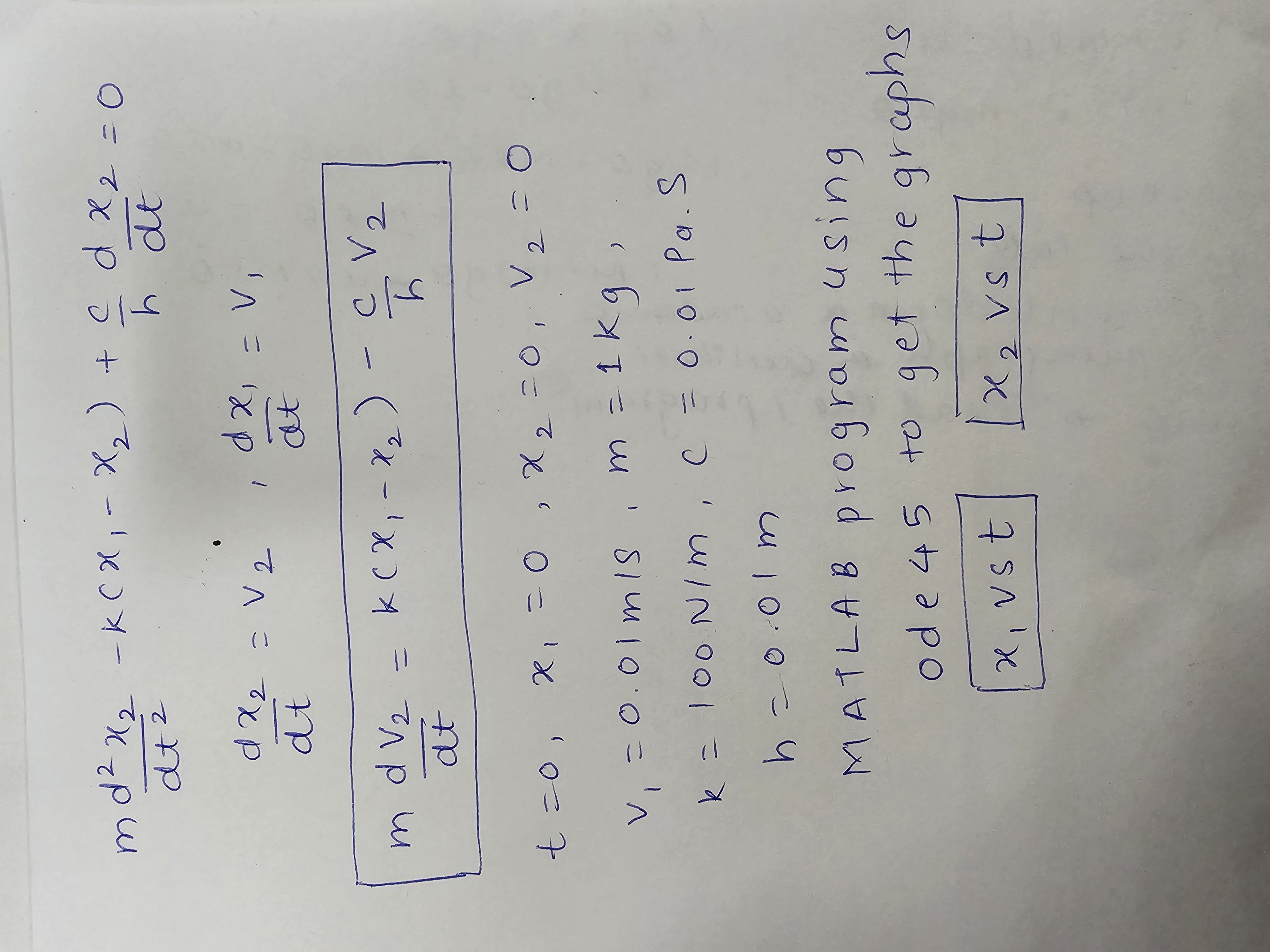  can anyone help me to write down the MATLAB code for