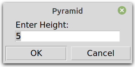 You will start this program by asking the user how many rows