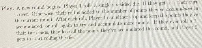 Round 1 Score: 00 Player 1 , it is your turn. You