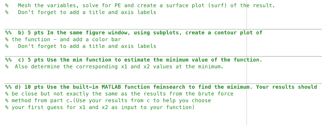 points The potential energy for a pair of friction less masses connected