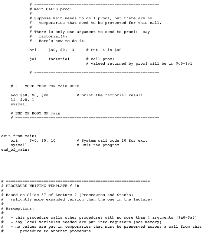 in MIPS given the following C code int fib (int n) return