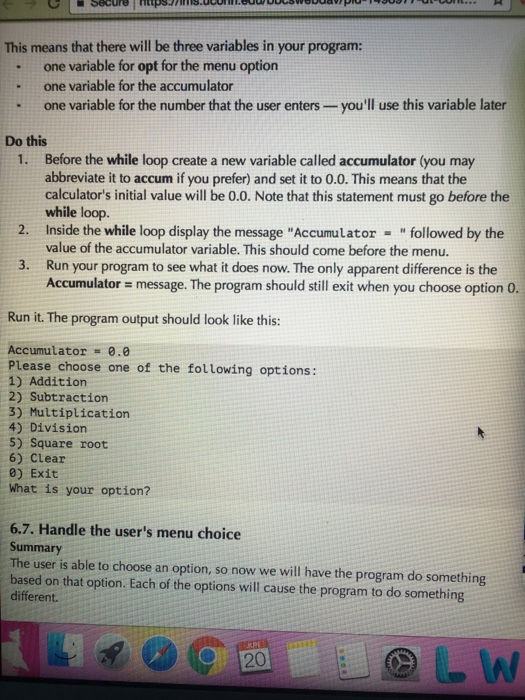 This has to be written in Python and run in Python