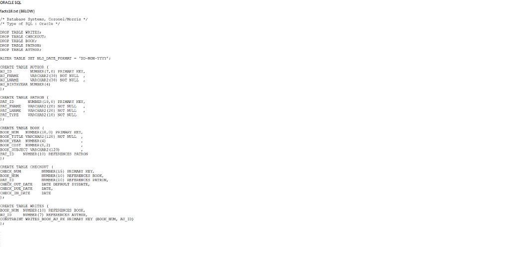 a screen shot of the SQL results in a single Word document