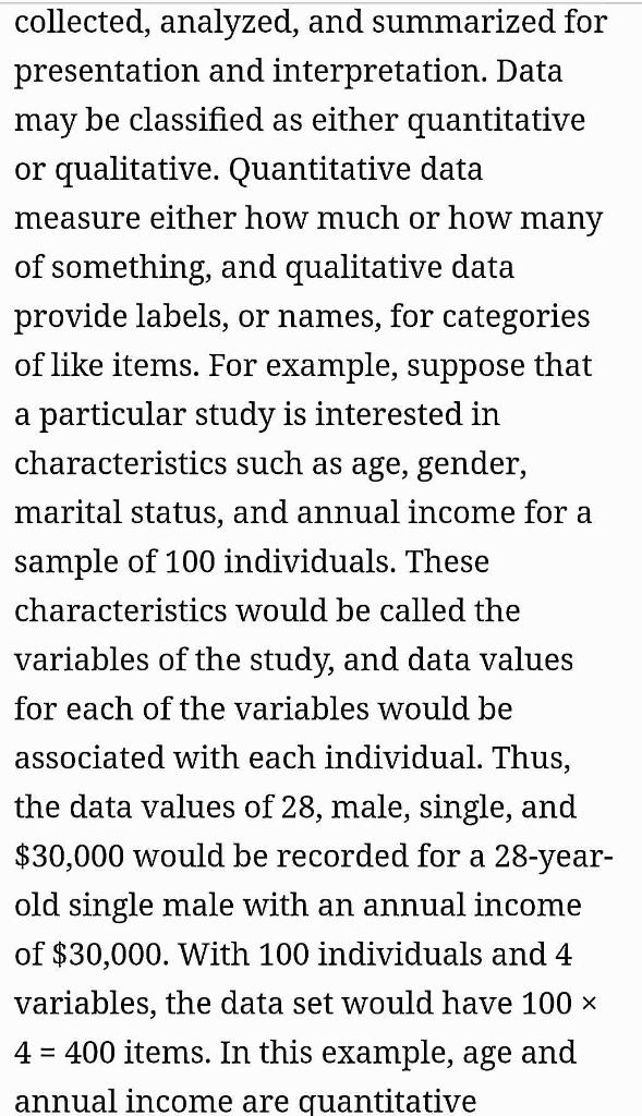 it is used to provide measures of the quality and precision of