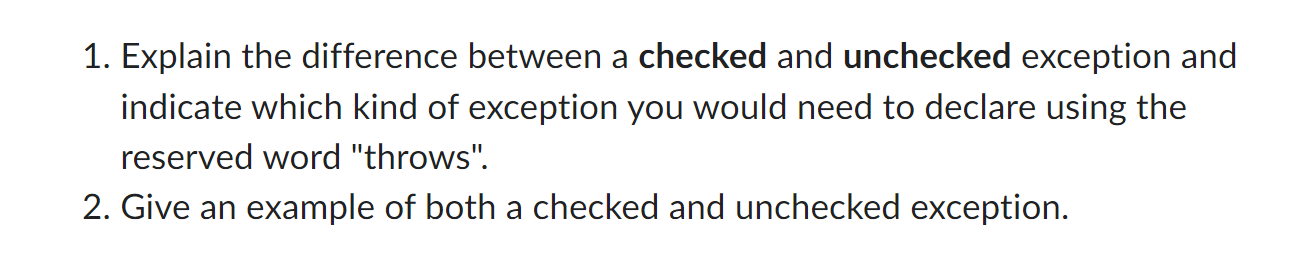 Please Help and answer both questions 1. Explain the difference between a