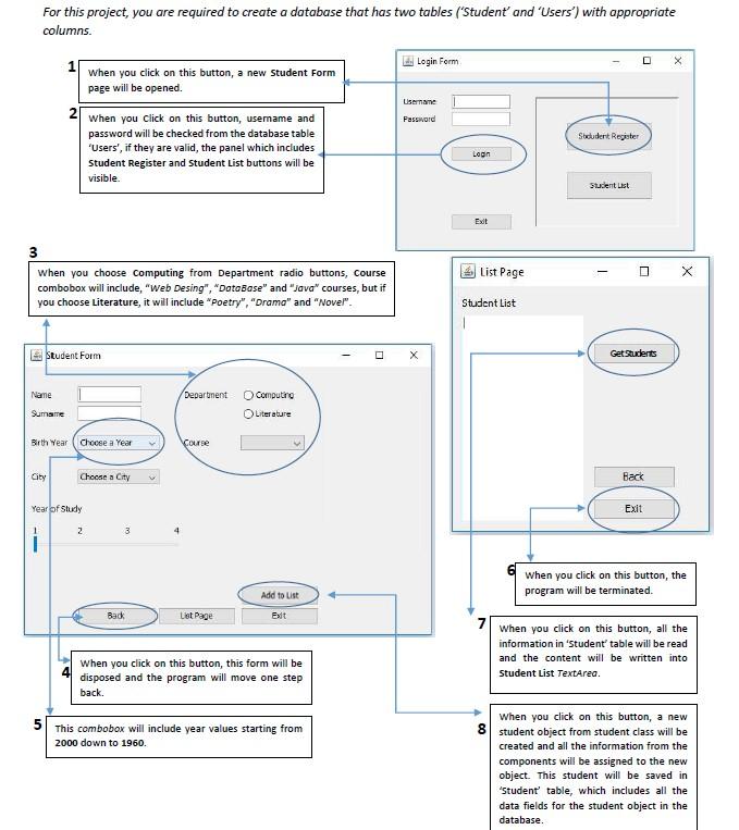 This project is done with java eclipse and microsoft Sql server management