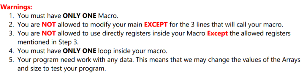 to complete? let me know thanks ============CODE======= ; Write Your Macro Here