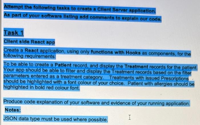 part of your software listing add comments to explain our code. Task