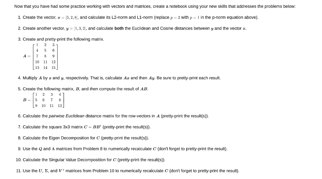 be multiplied together to obtain a given matrix, A. We will explore