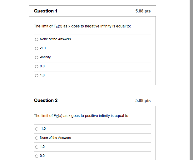 **python can i get a help? Question 1 5.88 pts The limit