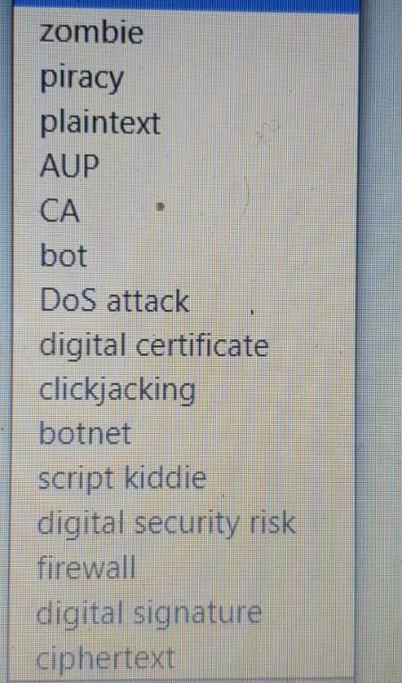 a group of compromised computers? A notice that guarantees a user or