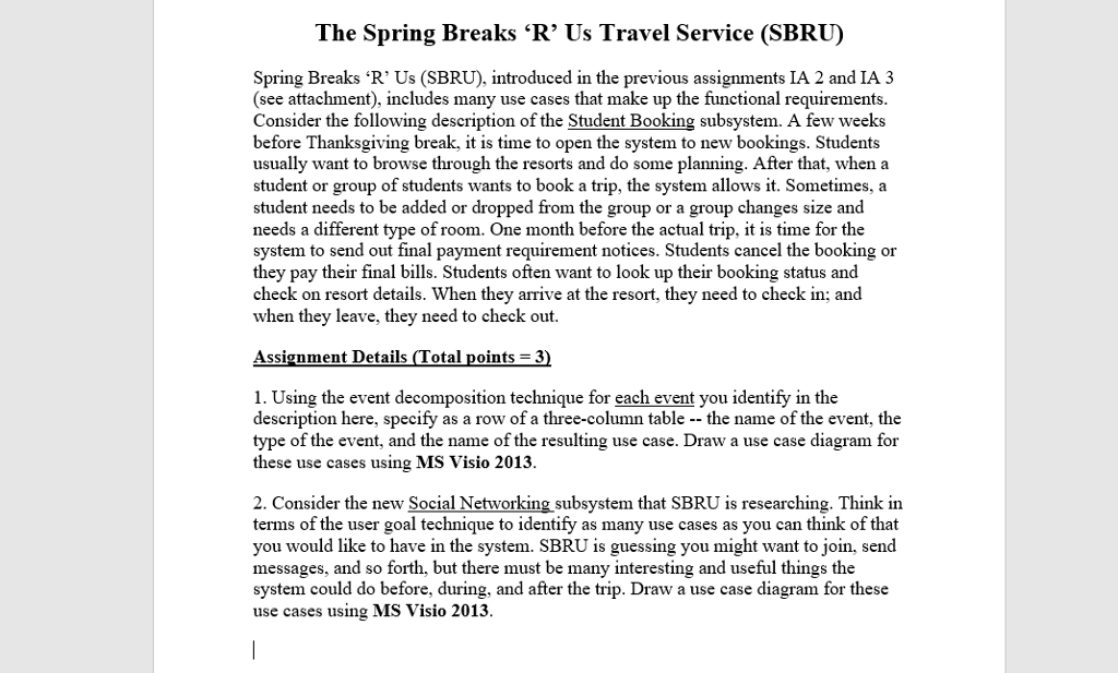 Hello I need help with is problem. I need to us visio