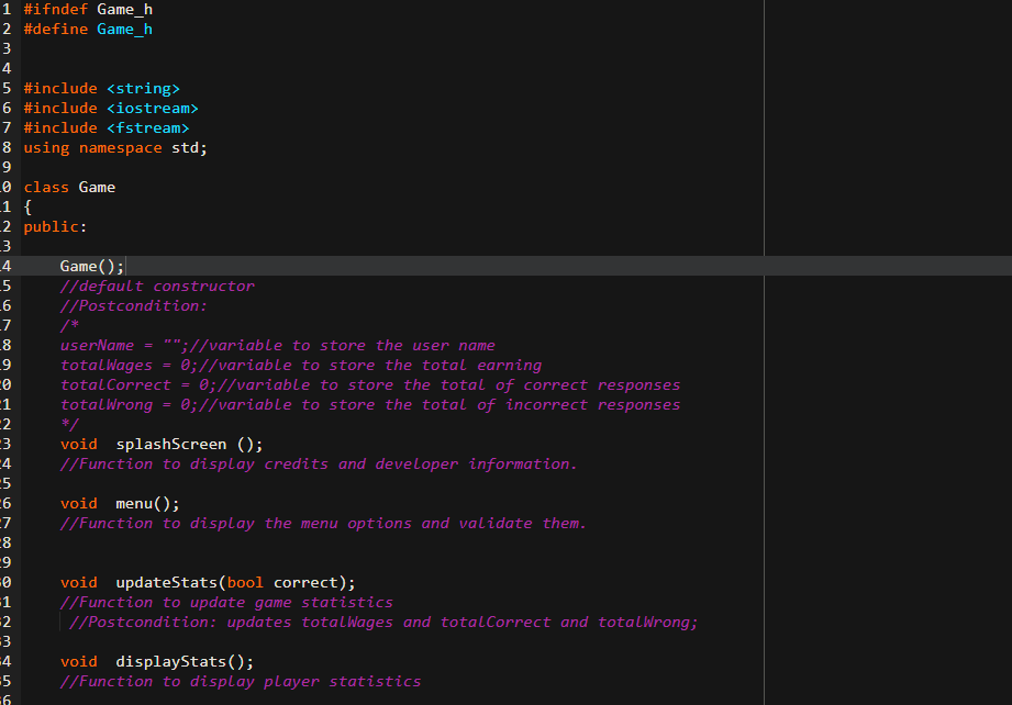 Done in C++ Please I need the .cpp files made for the