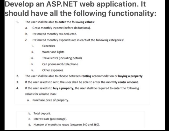 please use asp.net not windows form. Develop an ASP.NET web application. It