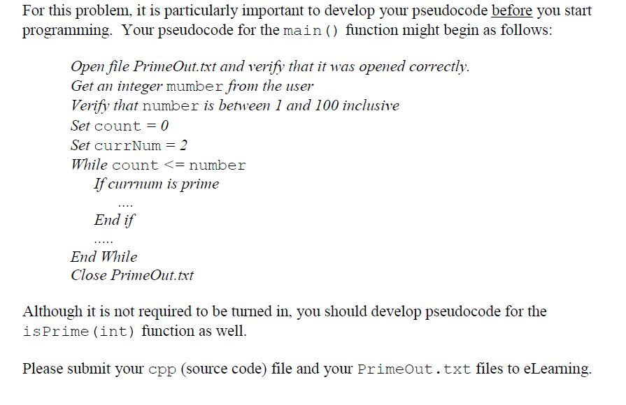 user. Your program should ask the user to enter an integer between
