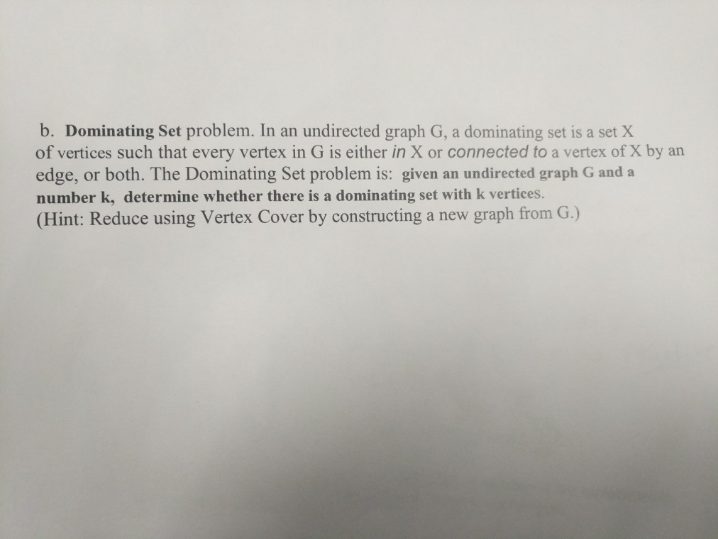E) is there a set S of k vertices that touch every