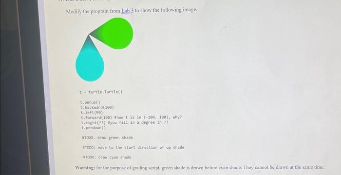 please do this in python Modify the program from Lab 3 to