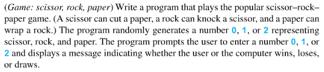 Program in Java Write a program that plays the popular sci Game: