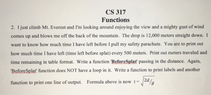  CS code blocks or Xcode. Using functions CS 317 Functions 2.