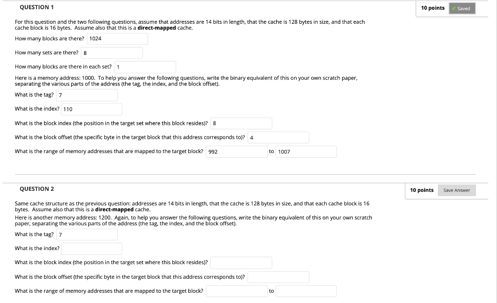 I need help on Question 2 QUESTION 1 10 points Saved For