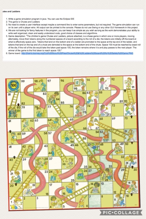  Write a game simulation program in java. You can use the