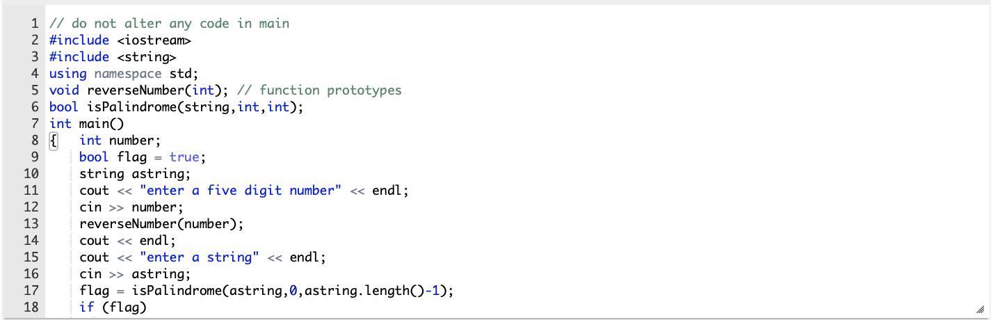 such that the recursive function DisplayDigits will display the digits within an