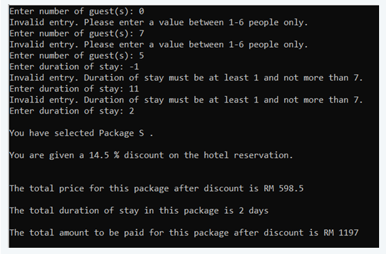 for its room reservation packages in conjunction with Visit Malaysia 2021. It