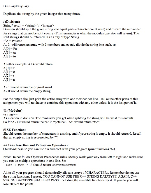 String Class. That's it! Piece of cake. You can only use dynamic