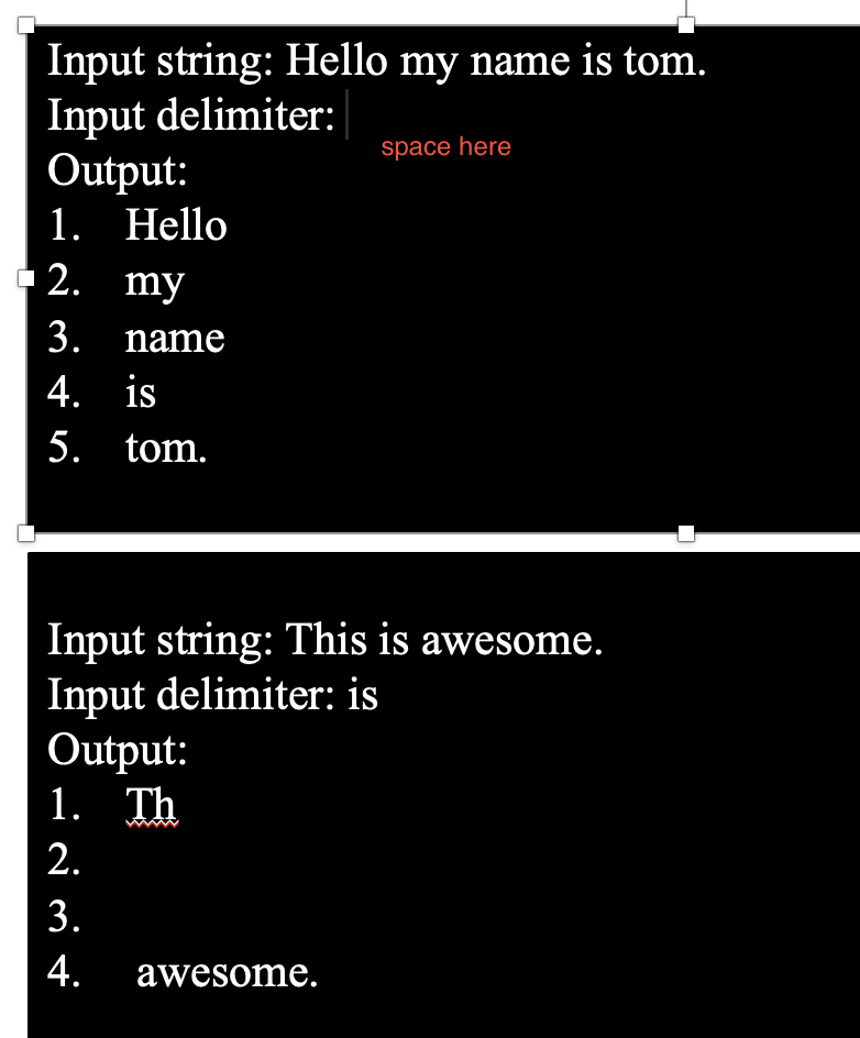 C programming char** my_strsplit(char* str, char* deli){ } split a string using